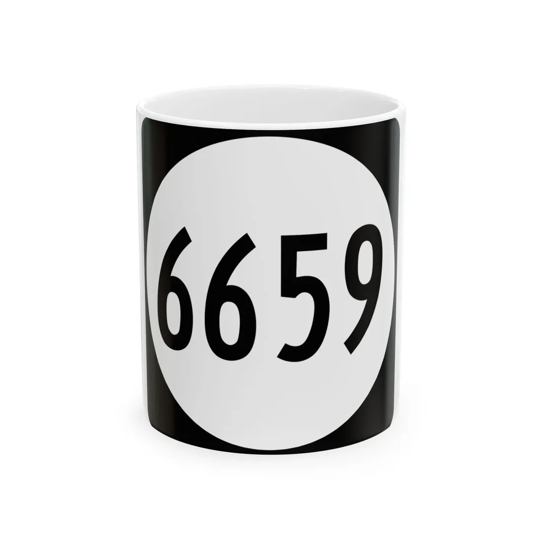 PR tertiary 6659 (Puerto Rico) (Road Sign) White Coffee Mug 11oz - Go Mug Yourself