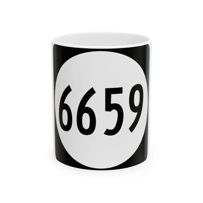 PR tertiary 6659 (Puerto Rico) (Road Sign) White Coffee Mug 11oz - Go Mug Yourself