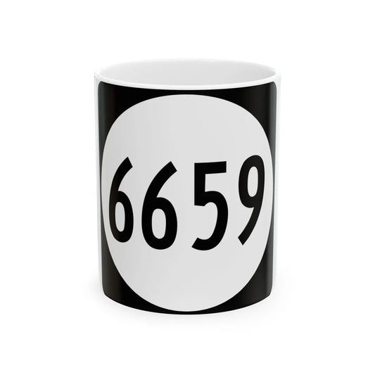 PR tertiary 6659 (Puerto Rico) (Road Sign) White Coffee Mug 11oz - Go Mug Yourself