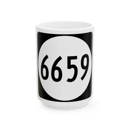 PR tertiary 6659 (Puerto Rico) (Road Sign) White Coffee Mug 15oz - Go Mug Yourself