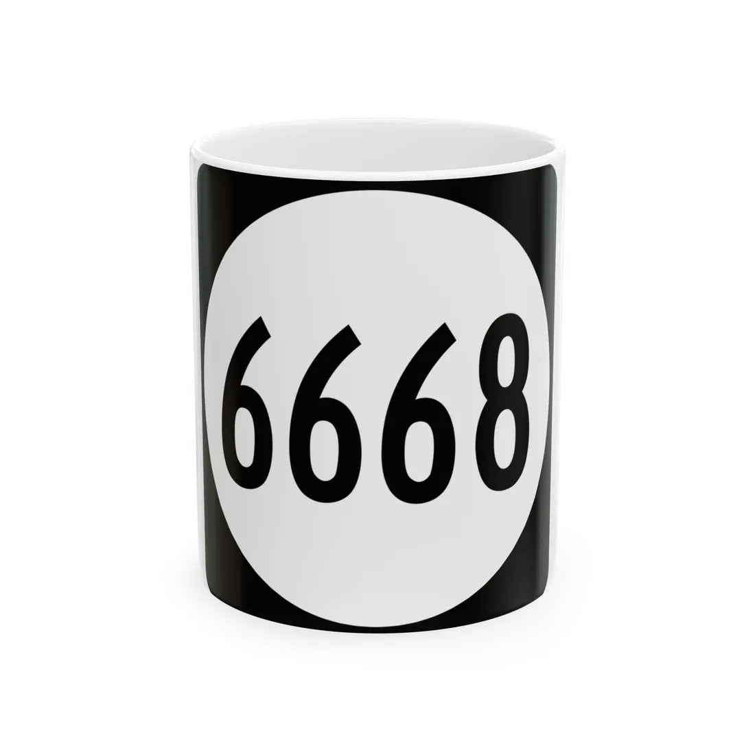 PR tertiary 6668 (Puerto Rico) (Road Sign) White Coffee Mug 11oz - Go Mug Yourself