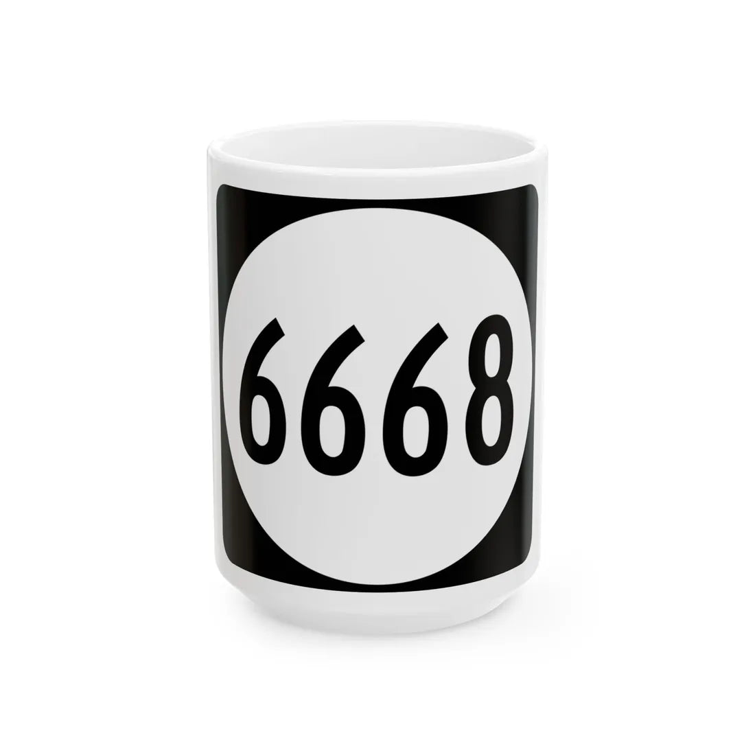 PR tertiary 6668 (Puerto Rico) (Road Sign) White Coffee Mug 15oz - Go Mug Yourself