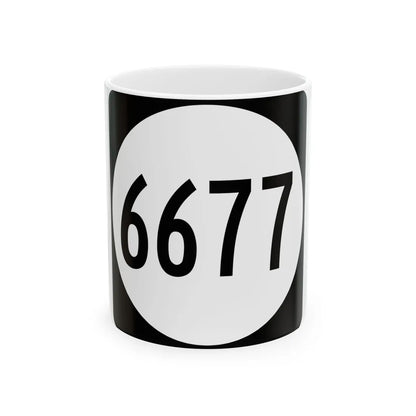 PR tertiary 6677 (Puerto Rico) (Road Sign) White Coffee Mug 11oz - Go Mug Yourself