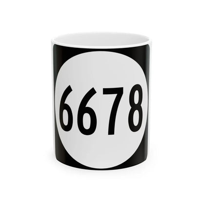 PR tertiary 6678 (Puerto Rico) (Road Sign) White Coffee Mug 11oz - Go Mug Yourself