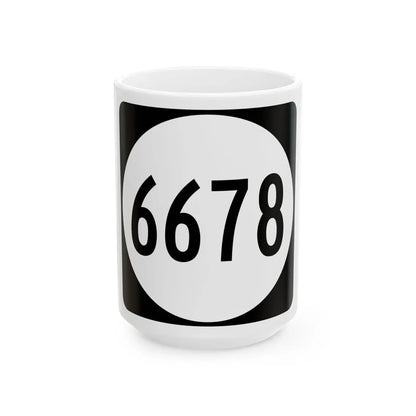 PR tertiary 6678 (Puerto Rico) (Road Sign) White Coffee Mug 15oz - Go Mug Yourself