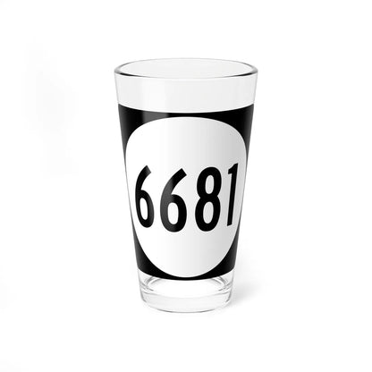 PR tertiary 6681 (Puerto Rico) (Road Sign) Pint Glass 16oz 16oz - Go Mug Yourself