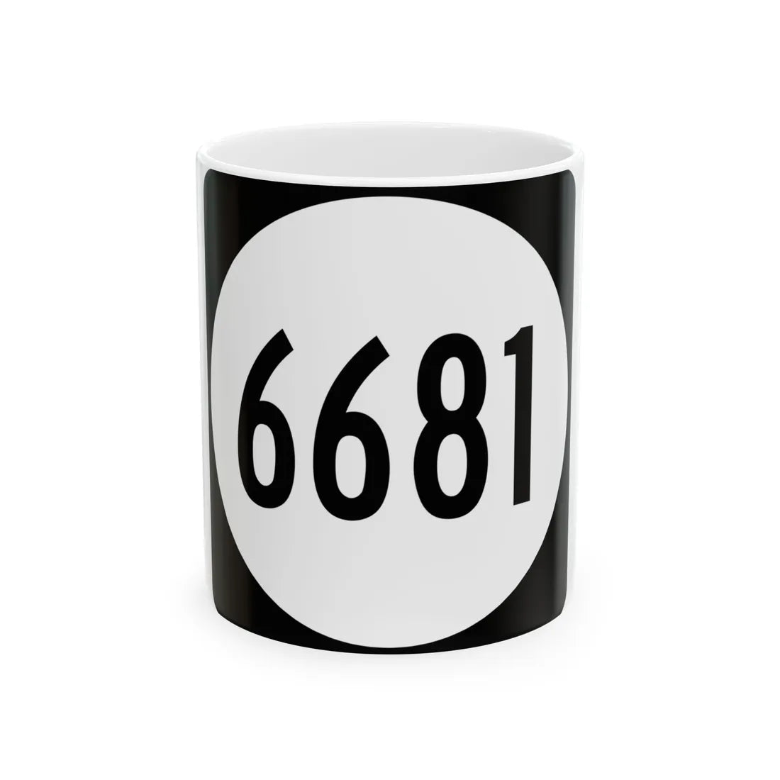 PR tertiary 6681 (Puerto Rico) (Road Sign) White Coffee Mug 11oz - Go Mug Yourself