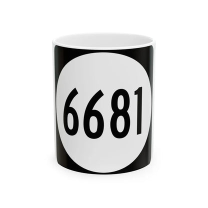 PR tertiary 6681 (Puerto Rico) (Road Sign) White Coffee Mug 11oz - Go Mug Yourself