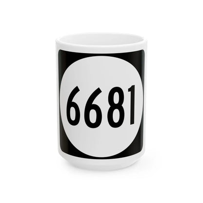 PR tertiary 6681 (Puerto Rico) (Road Sign) White Coffee Mug 15oz - Go Mug Yourself