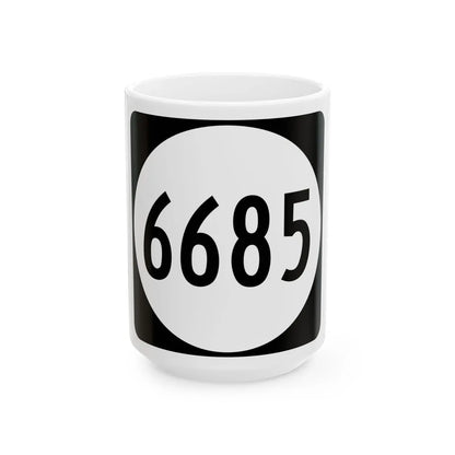 PR tertiary 6685 (Puerto Rico) (Road Sign) White Coffee Mug 15oz - Go Mug Yourself