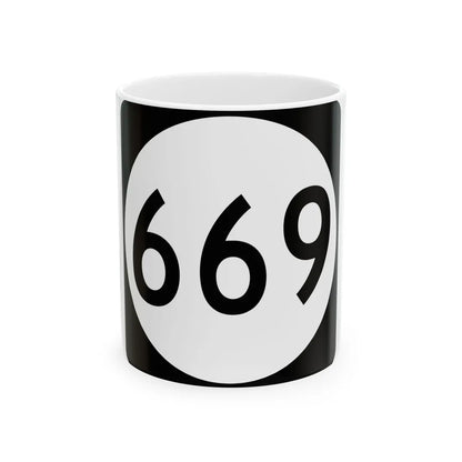 PR tertiary 669 (Puerto Rico) (Road Sign) White Coffee Mug 11oz - Go Mug Yourself
