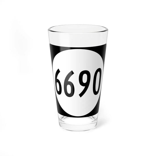 PR tertiary 6690 (Puerto Rico) (Road Sign) Pint Glass 16oz 16oz - Go Mug Yourself