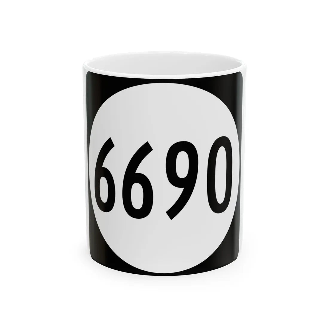 PR tertiary 6690 (Puerto Rico) (Road Sign) White Coffee Mug 11oz - Go Mug Yourself
