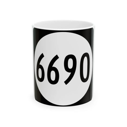 PR tertiary 6690 (Puerto Rico) (Road Sign) White Coffee Mug 11oz - Go Mug Yourself