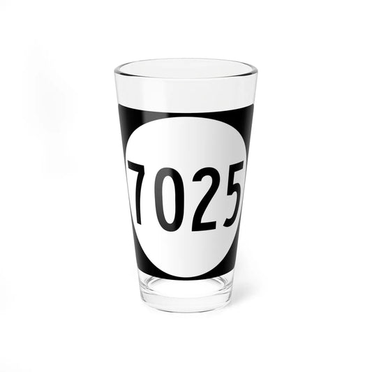 PR tertiary 7025 (Puerto Rico) (Road Sign) Pint Glass 16oz 16oz - Go Mug Yourself