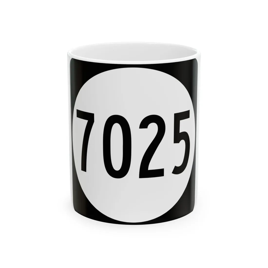 PR tertiary 7025 (Puerto Rico) (Road Sign) White Coffee Mug 11oz - Go Mug Yourself