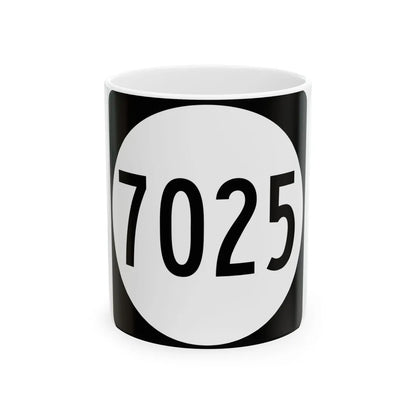 PR tertiary 7025 (Puerto Rico) (Road Sign) White Coffee Mug 11oz - Go Mug Yourself