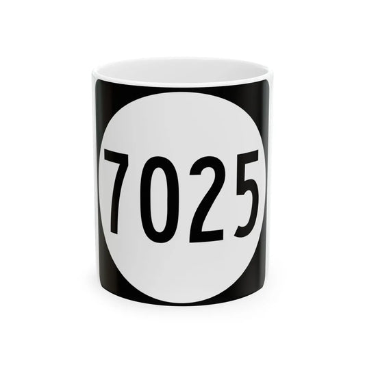 PR tertiary 7025 (Puerto Rico) (Road Sign) White Coffee Mug 11oz - Go Mug Yourself