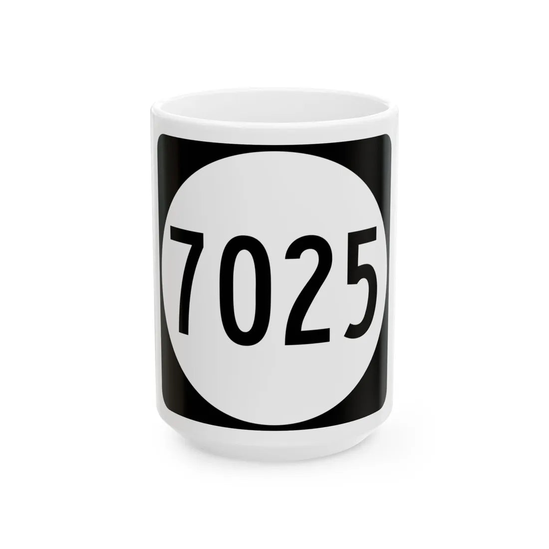 PR tertiary 7025 (Puerto Rico) (Road Sign) White Coffee Mug 15oz - Go Mug Yourself