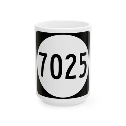 PR tertiary 7025 (Puerto Rico) (Road Sign) White Coffee Mug 15oz - Go Mug Yourself