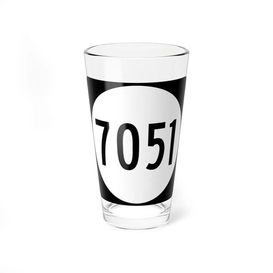 PR tertiary 7051 (Puerto Rico) (Road Sign) Pint Glass 16oz 16oz - Go Mug Yourself