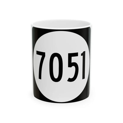 PR tertiary 7051 (Puerto Rico) (Road Sign) White Coffee Mug 11oz - Go Mug Yourself