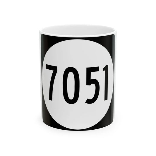 PR tertiary 7051 (Puerto Rico) (Road Sign) White Coffee Mug 11oz - Go Mug Yourself