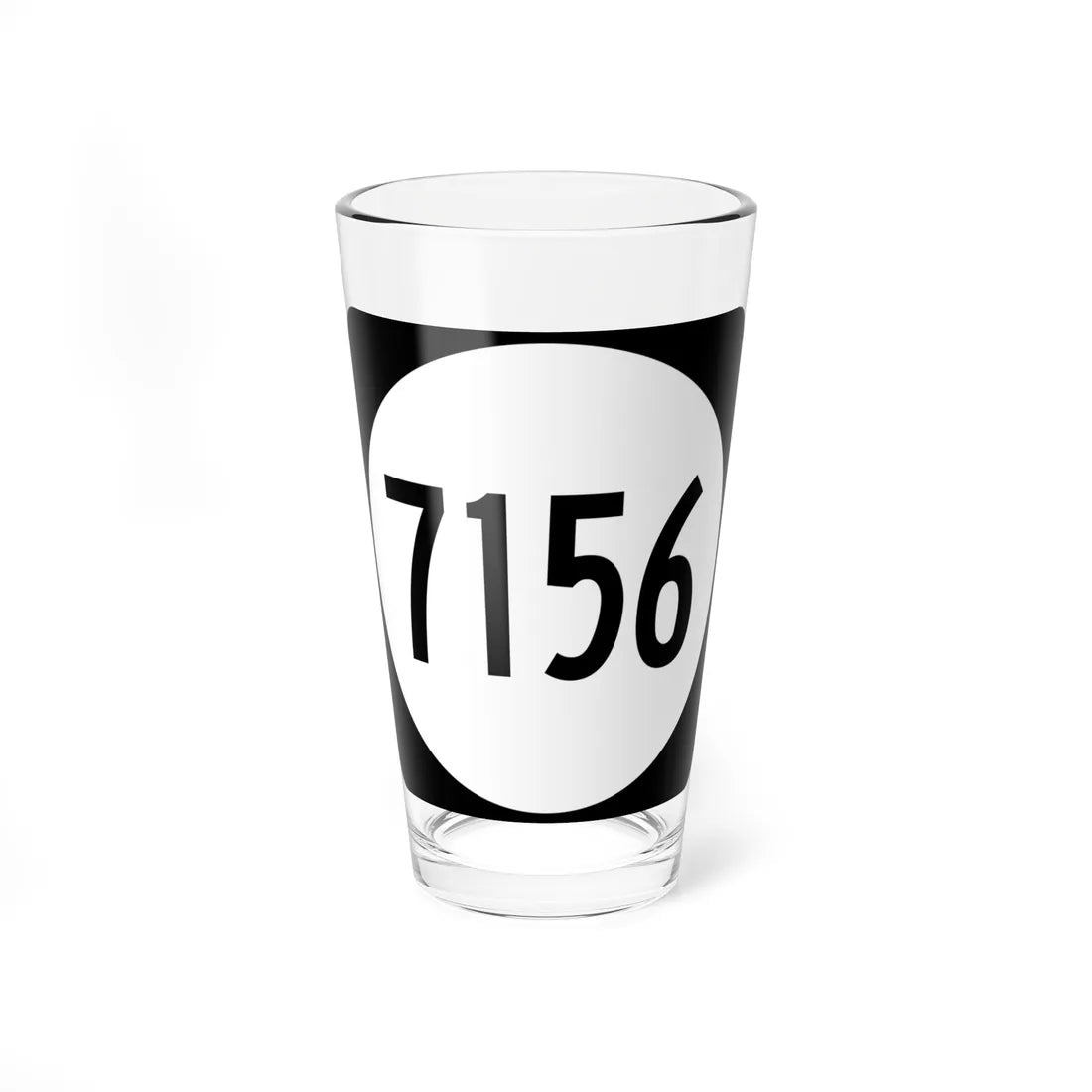 PR tertiary 7156 (Puerto Rico) (Road Sign) Pint Glass 16oz 16oz - Go Mug Yourself
