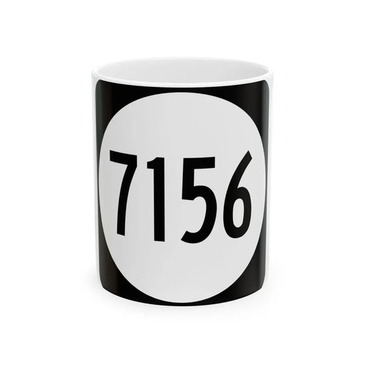PR tertiary 7156 (Puerto Rico) (Road Sign) White Coffee Mug 11oz - Go Mug Yourself