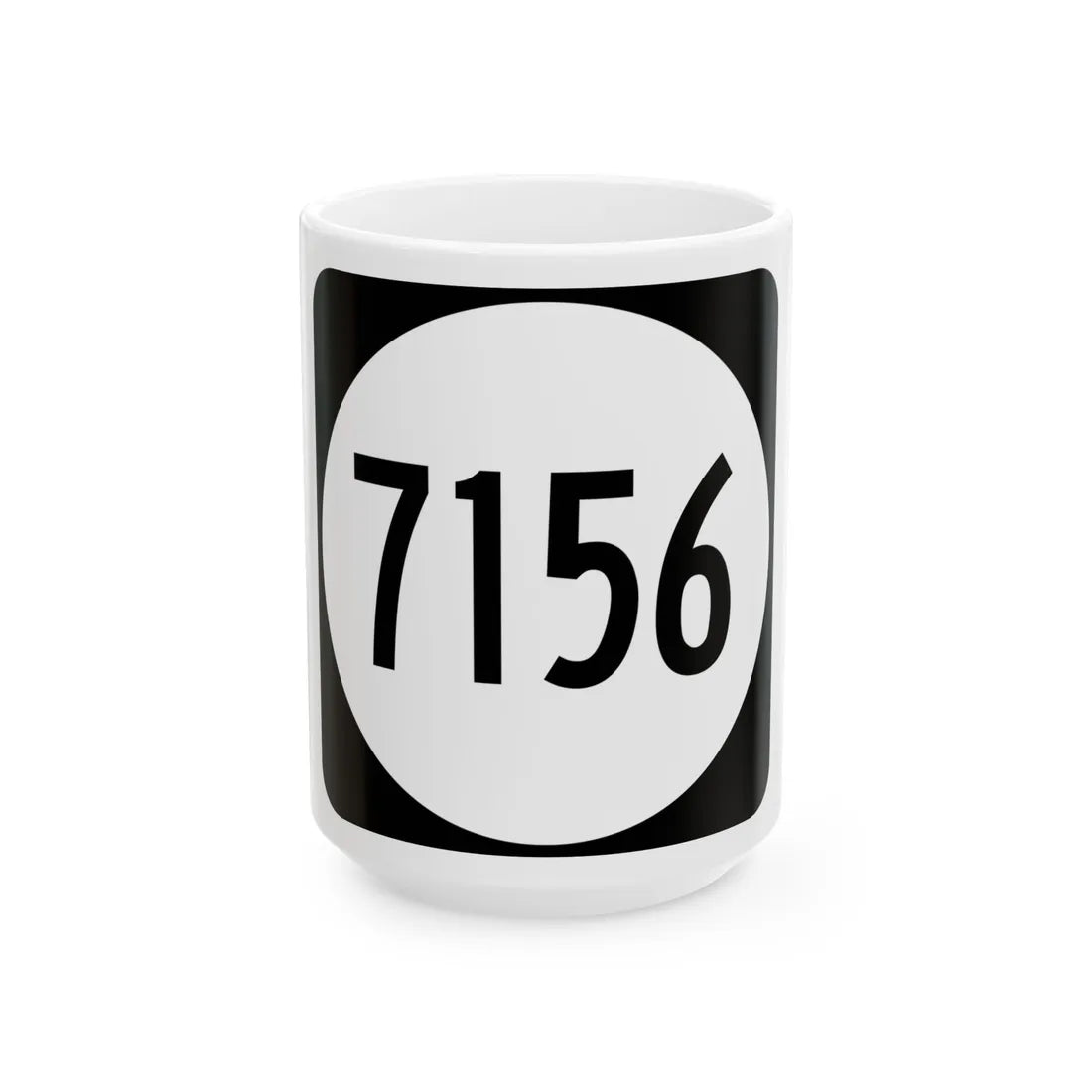 PR tertiary 7156 (Puerto Rico) (Road Sign) White Coffee Mug 15oz - Go Mug Yourself