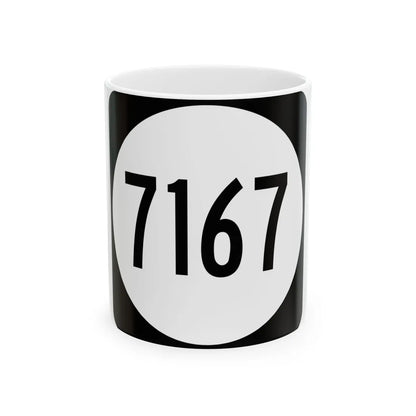 PR tertiary 7167 (Puerto Rico) (Road Sign) White Coffee Mug 11oz - Go Mug Yourself