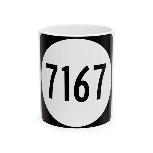 PR tertiary 7167 (Puerto Rico) (Road Sign) White Coffee Mug 11oz - Go Mug Yourself