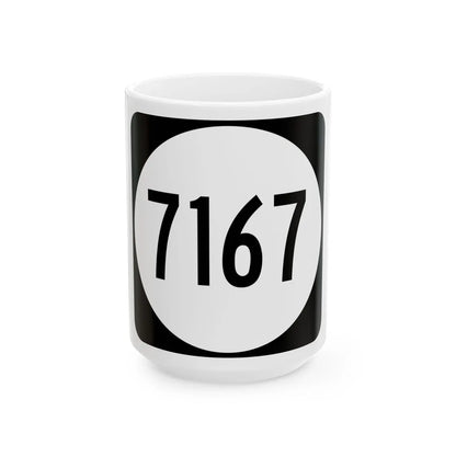 PR tertiary 7167 (Puerto Rico) (Road Sign) White Coffee Mug 15oz - Go Mug Yourself