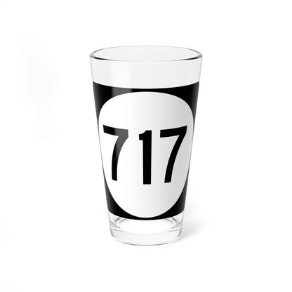 PR tertiary 717 (Puerto Rico) (Road Sign) Pint Glass 16oz 16oz - Go Mug Yourself