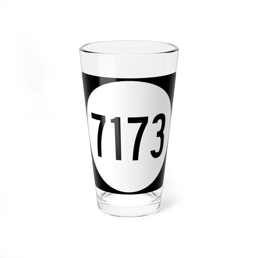 PR tertiary 7173 (Puerto Rico) (Road Sign) Pint Glass 16oz 16oz - Go Mug Yourself