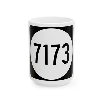 PR tertiary 7173 (Puerto Rico) (Road Sign) White Coffee Mug 15oz - Go Mug Yourself