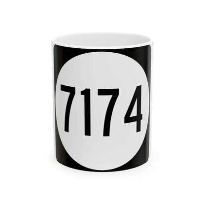 PR tertiary 7174 (Puerto Rico) (Road Sign) White Coffee Mug 11oz - Go Mug Yourself