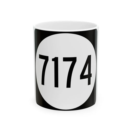 PR tertiary 7174 (Puerto Rico) (Road Sign) White Coffee Mug 11oz - Go Mug Yourself