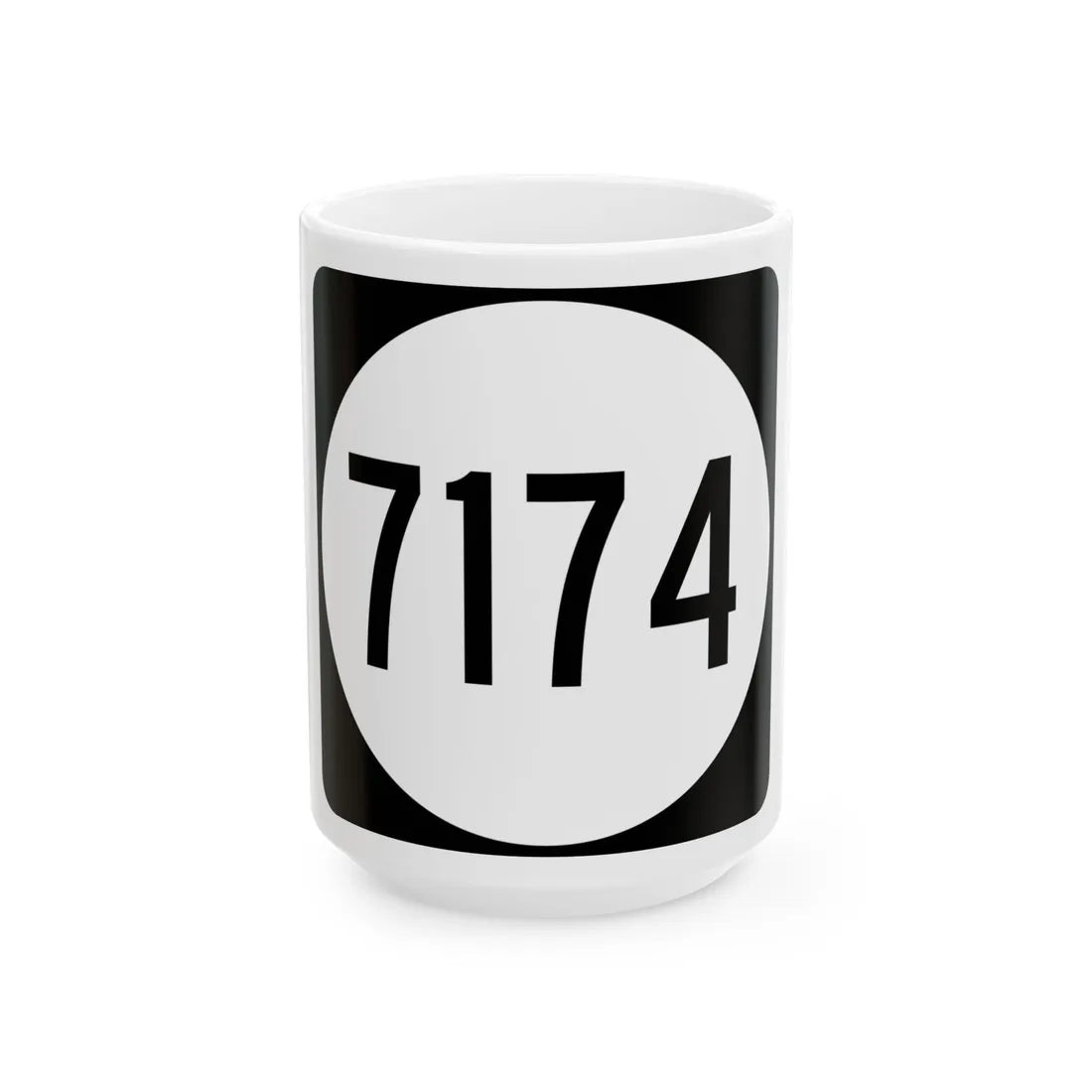 PR tertiary 7174 (Puerto Rico) (Road Sign) White Coffee Mug 15oz - Go Mug Yourself