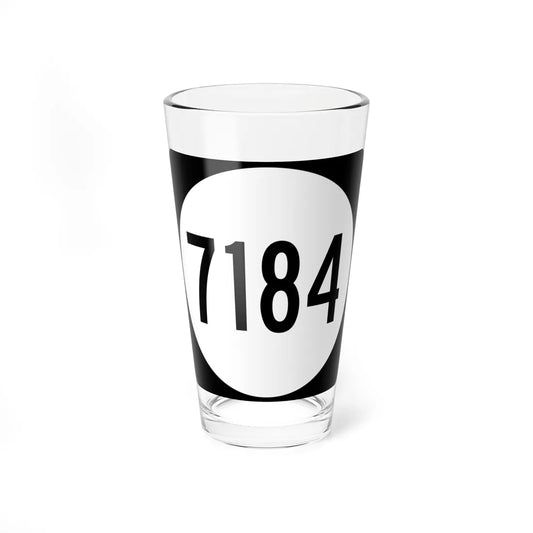 PR tertiary 7184 (Puerto Rico) (Road Sign) Pint Glass 16oz 16oz - Go Mug Yourself