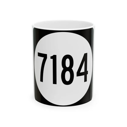 PR tertiary 7184 (Puerto Rico) (Road Sign) White Coffee Mug 11oz - Go Mug Yourself