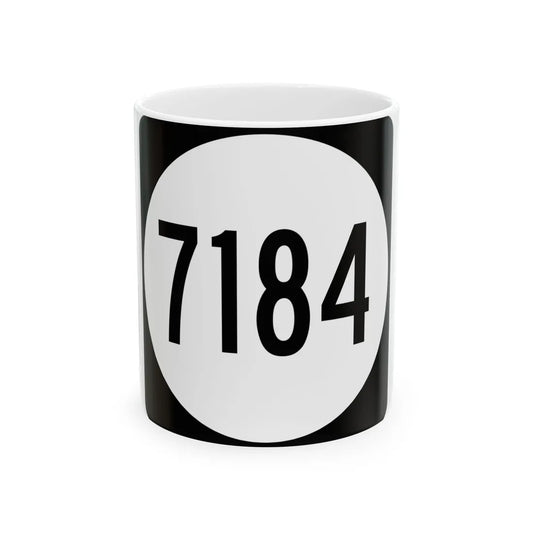 PR tertiary 7184 (Puerto Rico) (Road Sign) White Coffee Mug 11oz - Go Mug Yourself