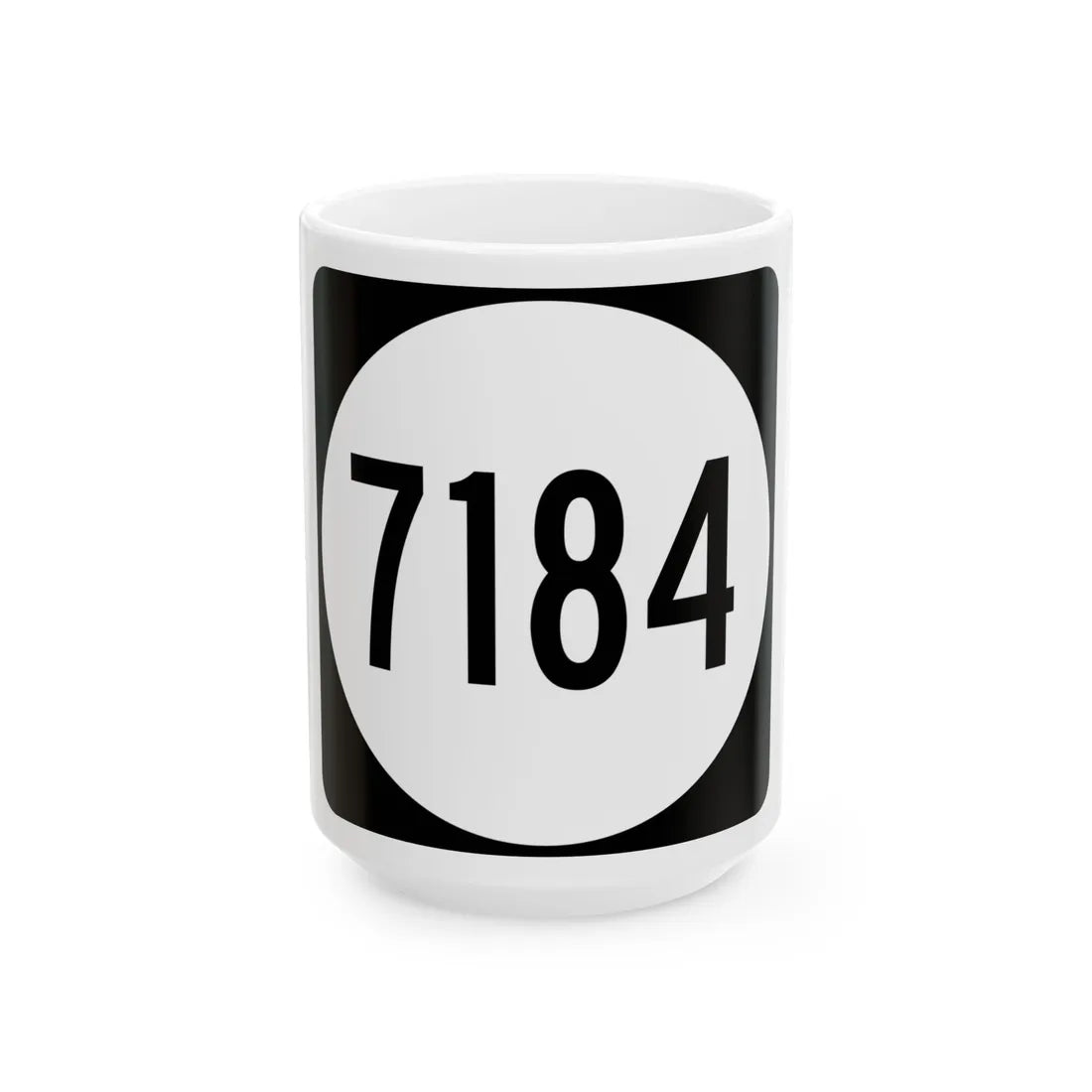 PR tertiary 7184 (Puerto Rico) (Road Sign) White Coffee Mug 15oz - Go Mug Yourself
