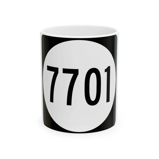 PR tertiary 7701 (Puerto Rico) (Road Sign) White Coffee Mug 11oz - Go Mug Yourself