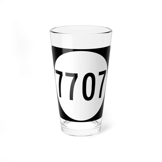 PR tertiary 7707 (Puerto Rico) (Road Sign) Pint Glass 16oz 16oz - Go Mug Yourself