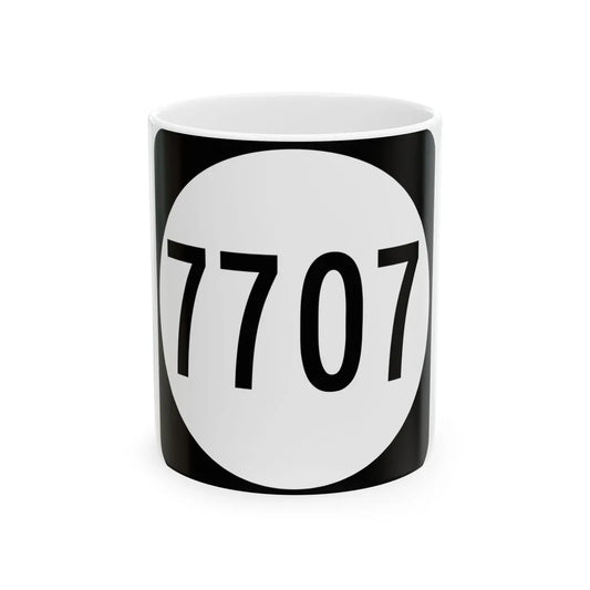 PR tertiary 7707 (Puerto Rico) (Road Sign) White Coffee Mug 11oz - Go Mug Yourself