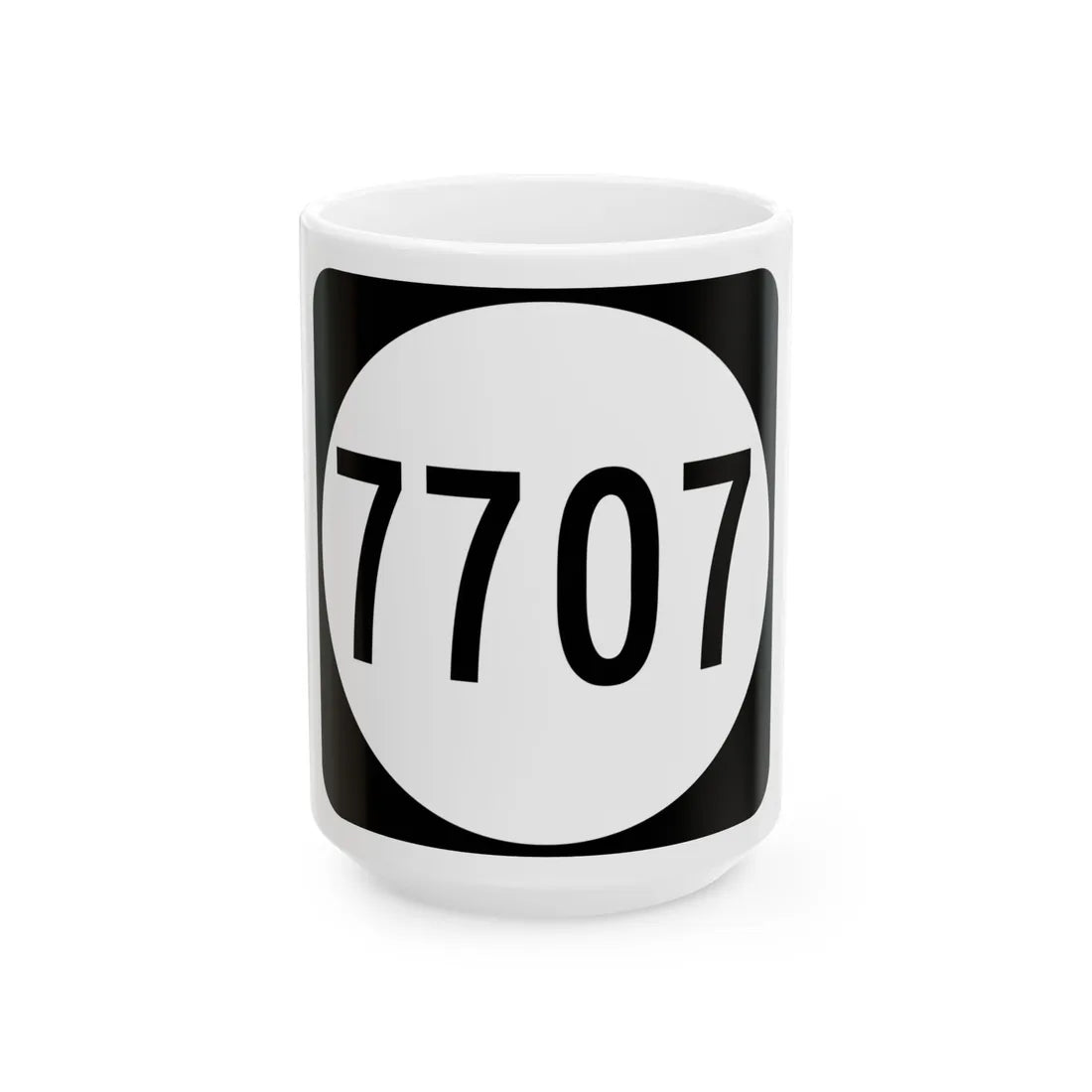 PR tertiary 7707 (Puerto Rico) (Road Sign) White Coffee Mug 15oz - Go Mug Yourself