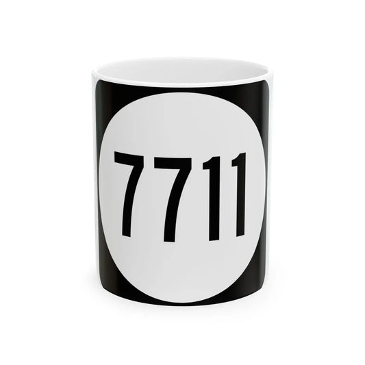 PR tertiary 7711 (Puerto Rico) (Road Sign) White Coffee Mug 11oz - Go Mug Yourself