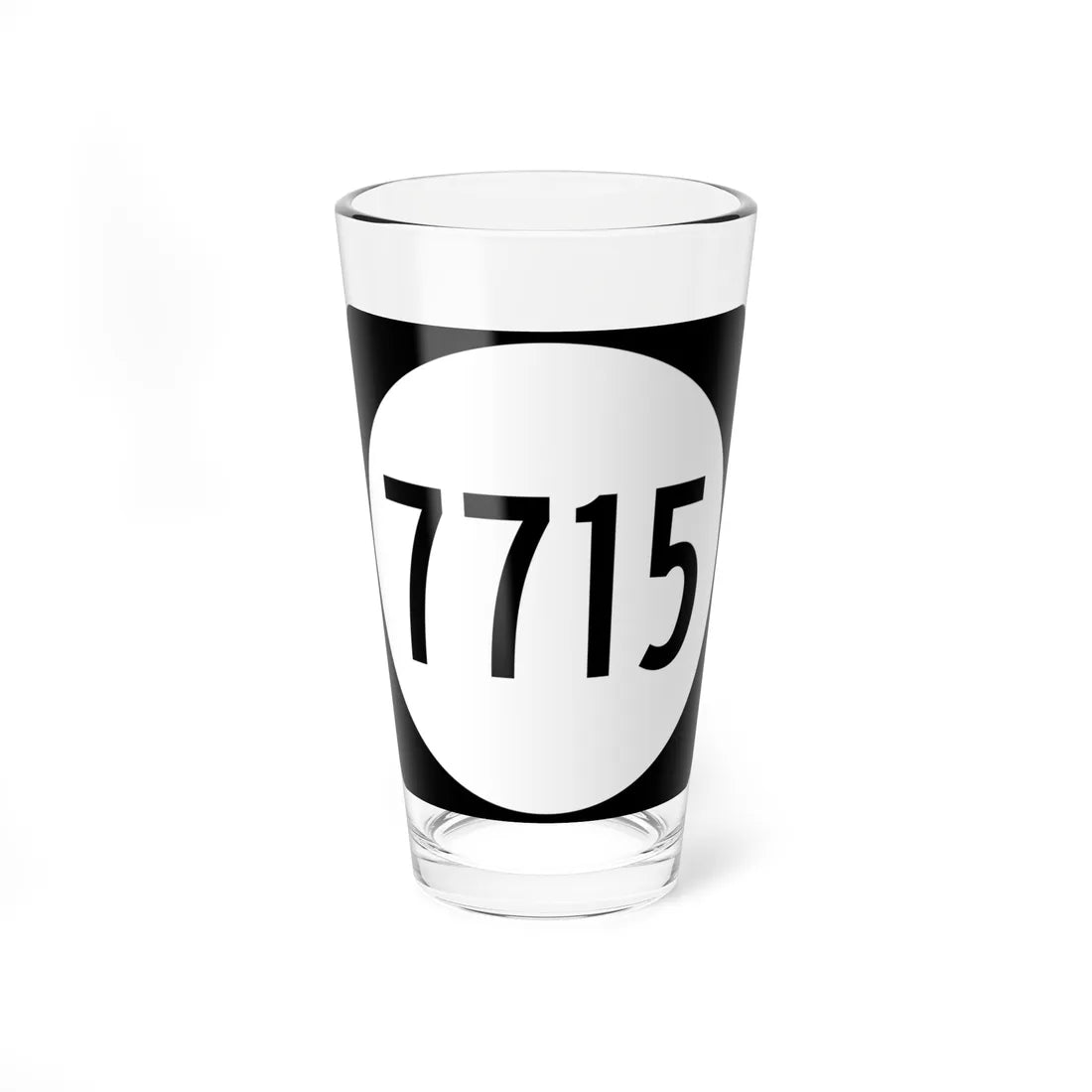 PR tertiary 7715 (Puerto Rico) (Road Sign) Pint Glass 16oz 16oz - Go Mug Yourself