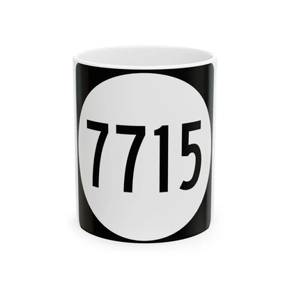PR tertiary 7715 (Puerto Rico) (Road Sign) White Coffee Mug 11oz - Go Mug Yourself
